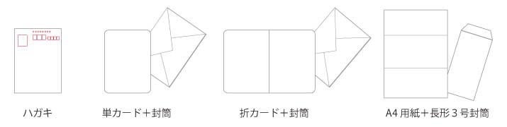 移転挨拶状の種類