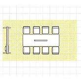 会議室8人図面