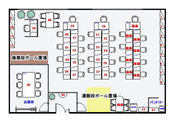 段ボール置き場